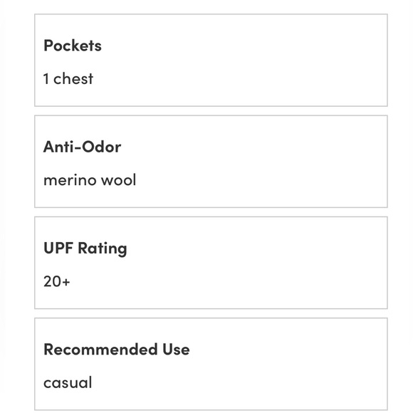 Smartwool Merino 150 short sleeve dress. Gray. 87% merino wool/ 13% nylon - Picture 4 of 7